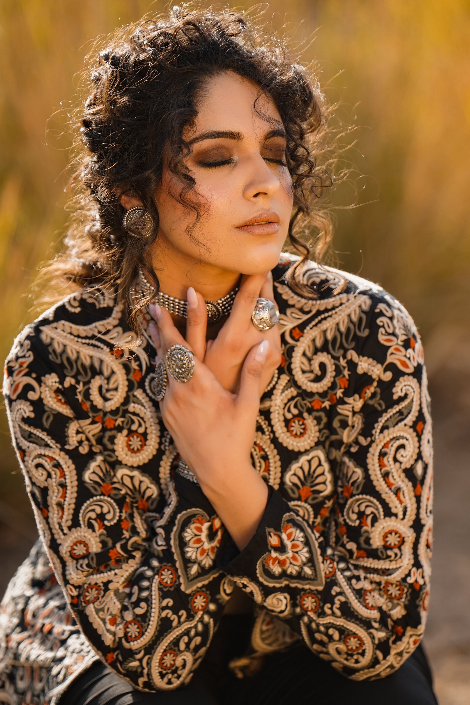 BOHEMIAN JACKET HANDWORK JACKET  [ COTTON ]