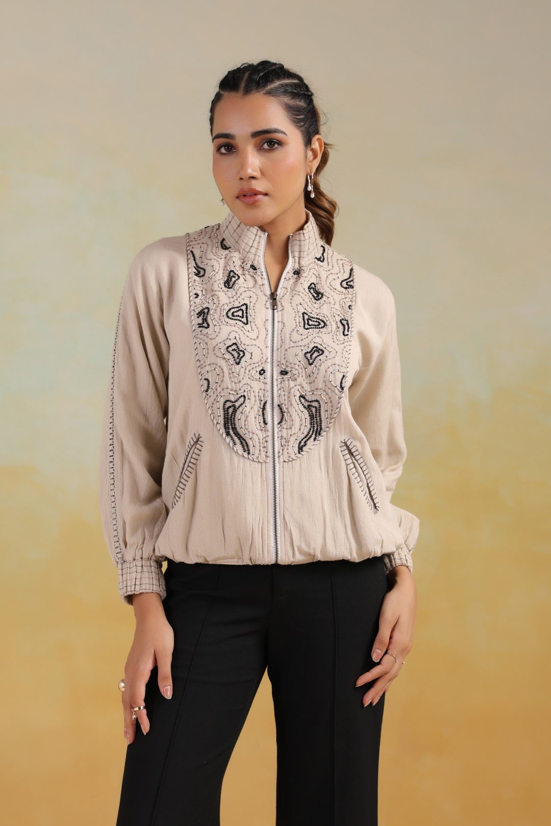 WOMEN HAND WORK & EMBROIDERY FASHION  JACKET